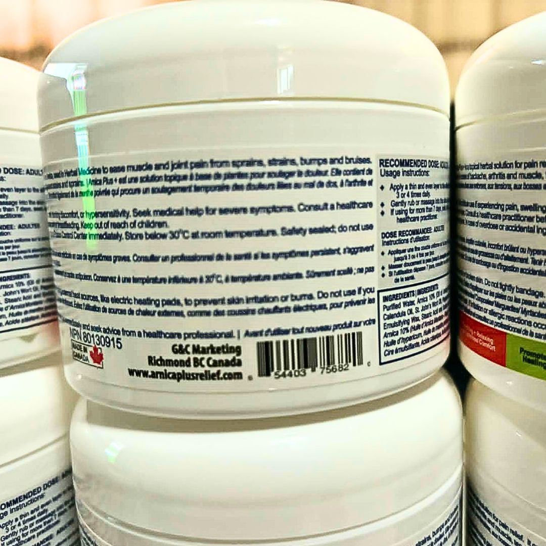 ARNICA+ Plus Relief 400g tub with pump - Natural Pain Cream for